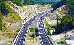 新名神高速道路 菰野(こもの)IC(インターチェンジ),湯の山温泉,三重県,御在所,菰野町