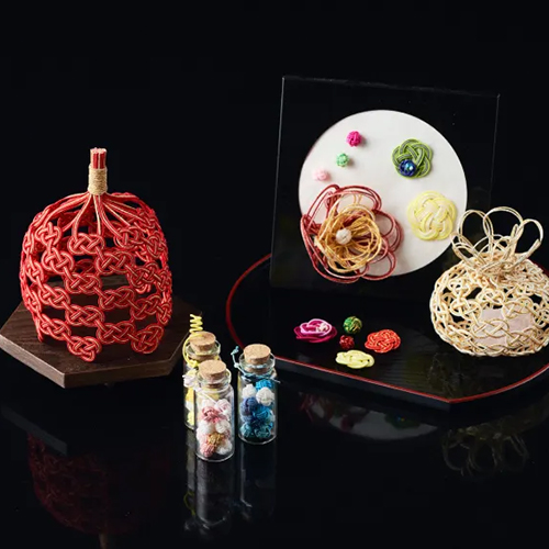 ハンドメイド作家 今中伸子さんの作品を館内に展示しています,湯の山温泉,三重県,御在所,菰野町