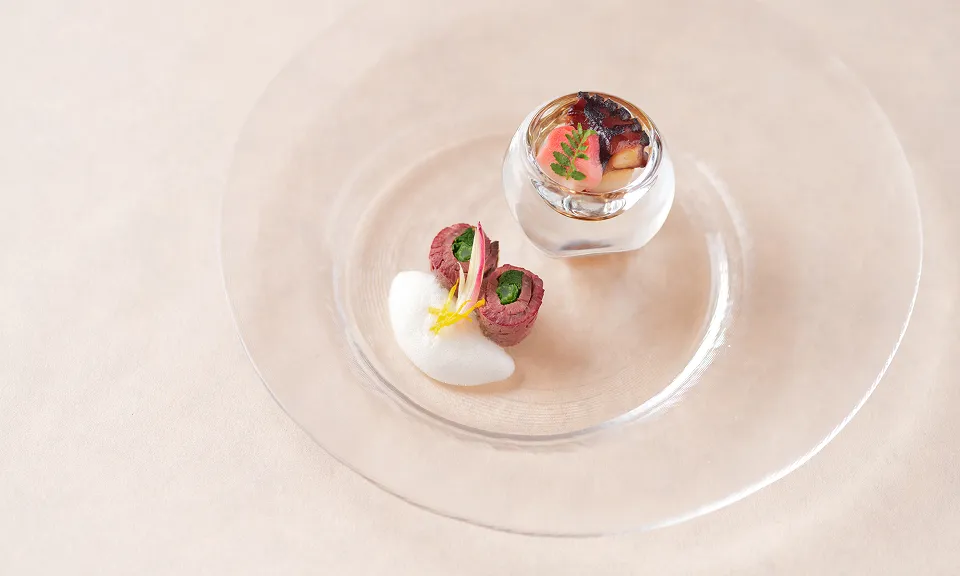 三重ジビエ鹿ロースト・わさび菜浸し 2026春