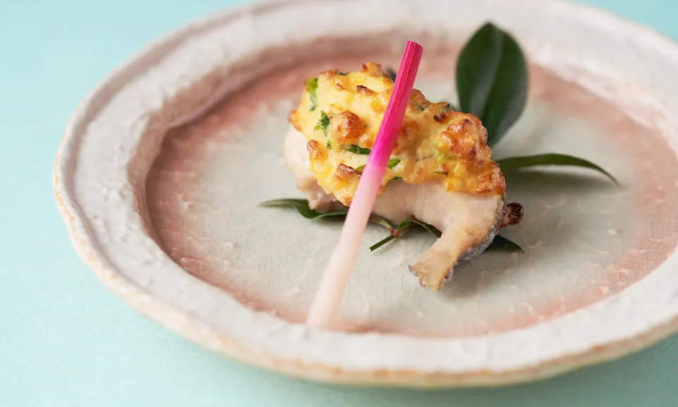 沖サワラ(紀伊長島産) けんちん(なばな・えごま)焼 2026春