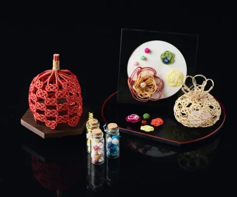 ハンドメイド作家 今中伸子さんの作品を館内に展示